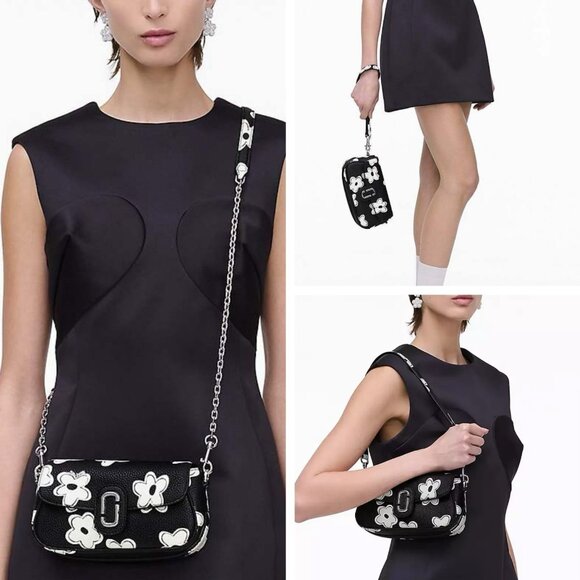 Marc Jacobs DAISYCLOVER The Clover Floral Leather Clutch Shoulder Crossbody- NEW - Picture 2 of 12
